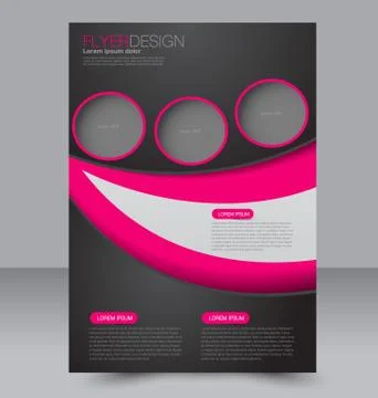 Abstract flyer design background. Brochure template. Stock Illustration