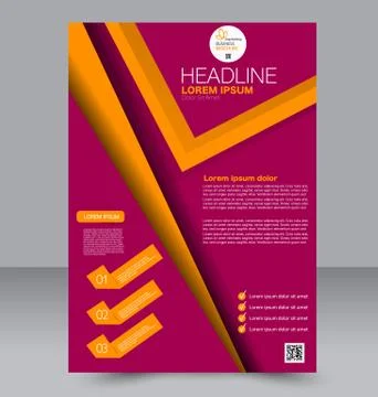Abstract flyer design background. Brochure template. Stock Illustration
