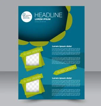 Abstract flyer design background. Brochure template. Stock Illustration