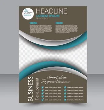Abstract flyer design background. Brochure template. Stock Illustration
