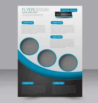 Abstract flyer design background. Brochure template. Stock Illustration