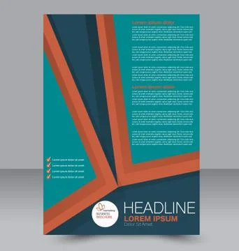 Abstract flyer design background. Brochure template. Stock Illustration