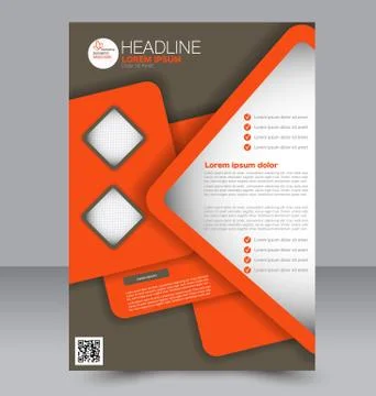 Abstract flyer design background. Brochure template. Stock Illustration
