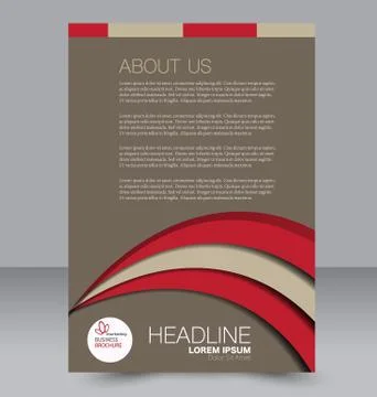 Abstract flyer design background. Brochure template. Stock Illustration