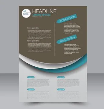 Abstract flyer design background. Brochure template. Stock Illustration