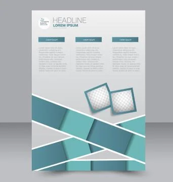 Abstract flyer design background. Brochure template. Stock Illustration