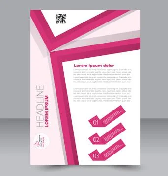 Abstract flyer design background. Brochure template. Stock Illustration