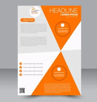 Abstract flyer design background. Brochure template. Stock Illustration