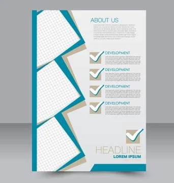 Abstract flyer design background. Brochure template. Stock Illustration