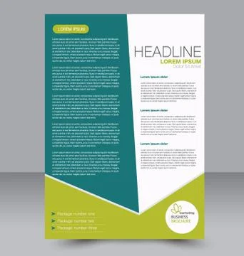 Abstract flyer design background. Brochure template. Stock Illustration