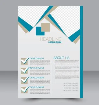 Abstract flyer design background. Brochure template. Stock Illustration
