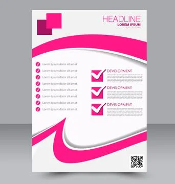 Abstract flyer design background. Brochure template. Stock Illustration