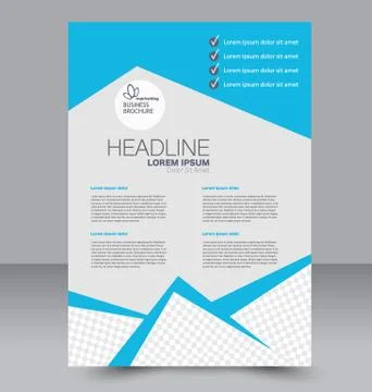 Abstract flyer design background. Brochure template. Stock Illustration