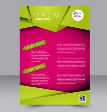 Abstract flyer design background. Brochure template. Stock Illustration