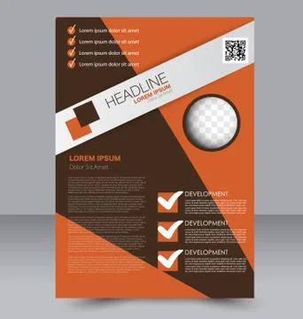 Abstract flyer design background. Brochure template. Stock Illustration