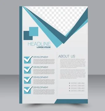 Abstract flyer design background. Brochure template. Stock Illustration