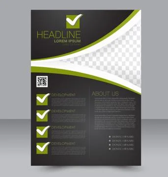 Abstract flyer design background. Brochure template. Stock Illustration