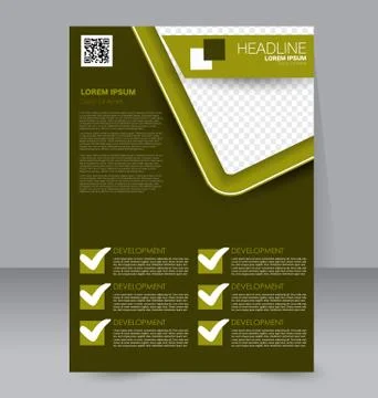 Abstract flyer design background. Brochure template. Stock Illustration