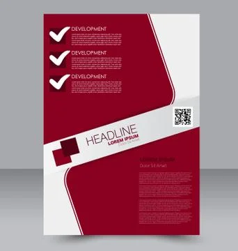 Abstract flyer design background. Brochure template. Stock Illustration