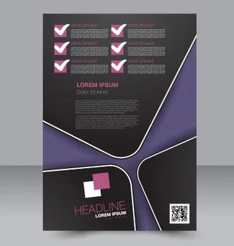 Abstract flyer design background. Brochure template. Stock Illustration