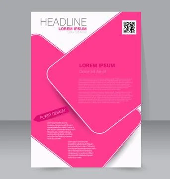 Abstract flyer design background. Brochure template. Stock Illustration
