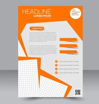 Abstract flyer design background. Brochure template. Stock Illustration