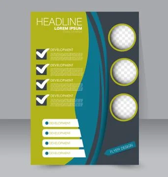 Abstract flyer design background. Brochure template. Stock Illustration