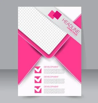 Abstract flyer design background. Brochure template. Stock Illustration