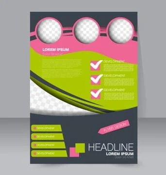 Abstract flyer design background. Brochure template. Stock Illustration