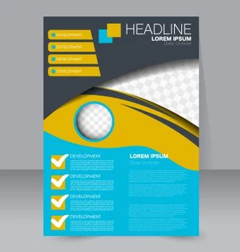 Abstract flyer design background. Brochure template. Stock Illustration