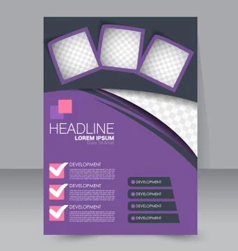 Abstract flyer design background. Brochure template. Stock Illustration