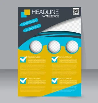 Abstract flyer design background. Brochure template. Stock Illustration