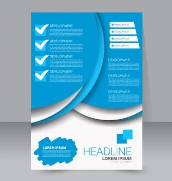 Abstract flyer design background. Brochure template. Stock Illustration