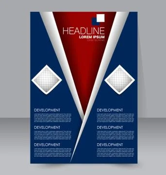 Abstract flyer design background. Brochure template. Stock Illustration