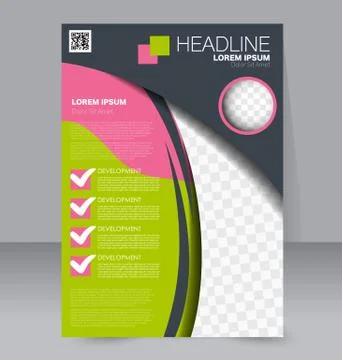 Abstract flyer design background. Brochure template. Stock Illustration