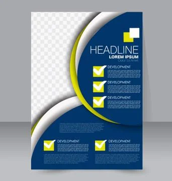 Abstract flyer design background. Brochure template. Stock Illustration