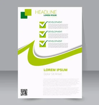 Abstract flyer design background. Brochure template. Stock Illustration