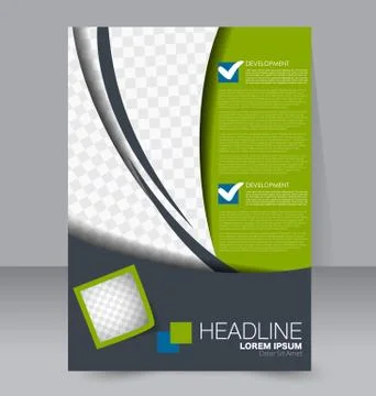 Abstract flyer design background. Brochure template. Stock Illustration