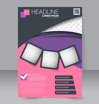 Abstract flyer design background. Brochure template. Stock Illustration