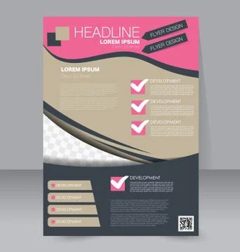 Abstract flyer design background. Brochure template. Stock Illustration
