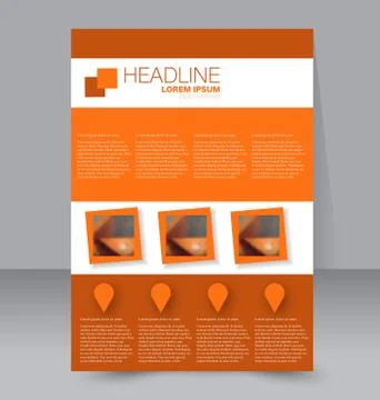 Abstract flyer design background. Brochure template. Stock Illustration