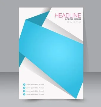 Abstract flyer design background. Brochure template. Stock Illustration