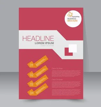 Abstract flyer design background. Brochure template. Stock Illustration