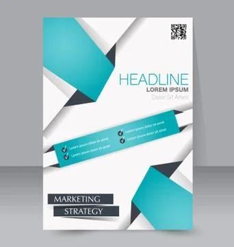 Abstract flyer design background. Brochure template. Stock Illustration