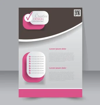 Abstract flyer design background. Brochure template. Illustrazione stock