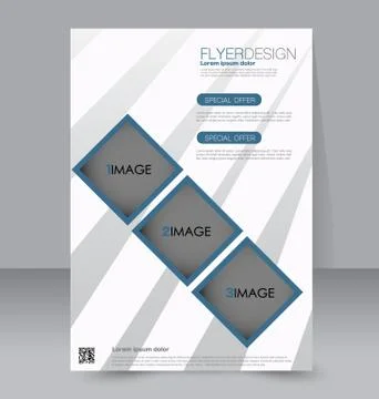 Abstract flyer design background. Brochure template. Stock Illustration