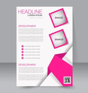 Abstract flyer design background. Brochure template. Stock Illustration