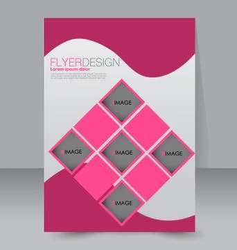 Abstract flyer design background. Brochure template. Stock Illustration