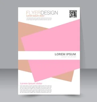 Abstract flyer design background. Brochure template. Stock Illustration