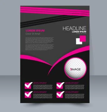 Abstract flyer design background. Brochure template. Stock Illustration